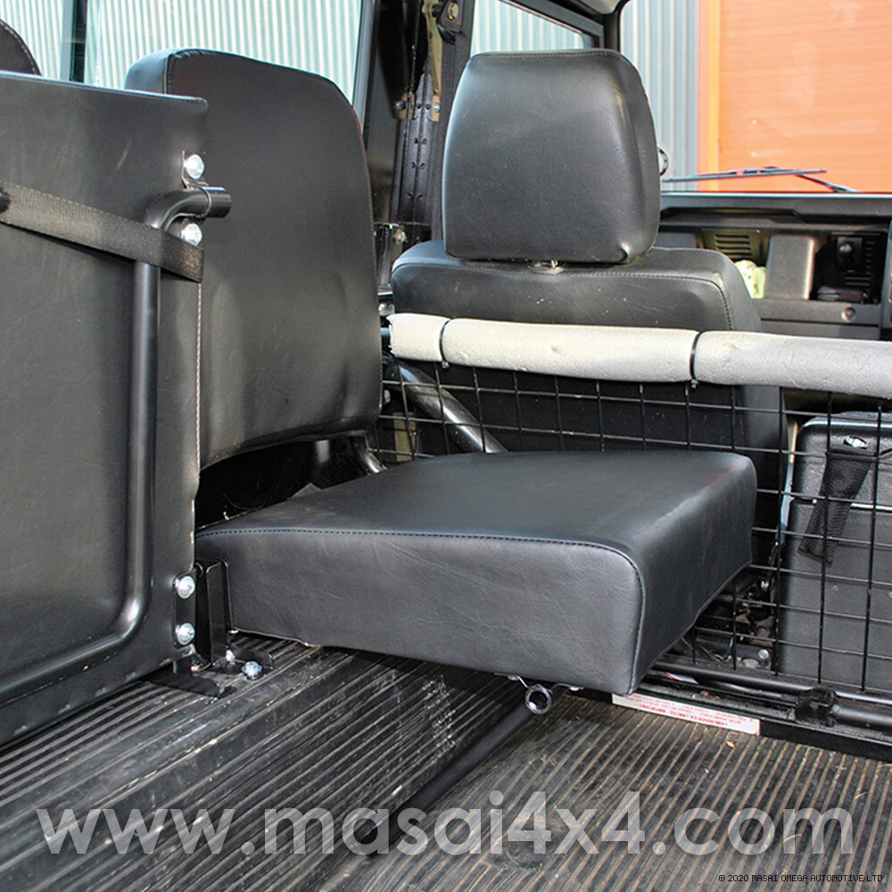 Individual Inward Facing Seat - Defender (4 Designs), Choose Design: Black Vinyl
