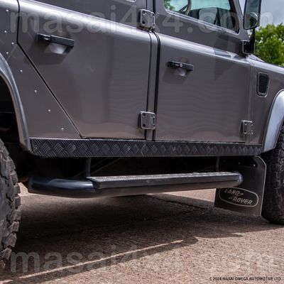 Side Sill Protectors - Aluminium Chequer Plate for Land Rover Defender 90 and 110
