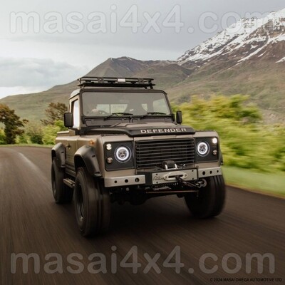 Masai Masai "Warrior" - Front Winch Bumper for Land Rover Defender (Satin Black)