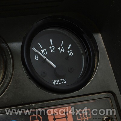 Defender Volt Meter Gauge - Voltmeter fits Defenders up to 2006 (Can be fitted to Puma with modification) - Alpine