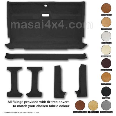 Headlining / Roof Lining for Land Rover Defender 90/110 Single Truck Cab (6pc) - Headlining ONLY Headlining / Roof Lining for Land Rover Defender 90/110 Single Truck Cab (6pc) - Headlining ONLY