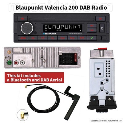 Blaupunkt Valencia 200 DAB Radio WITH Bluetooth and DAB Aerial Blaupunkt Valencia 200 DAB Radio WITH Bluetooth and DAB Aerial