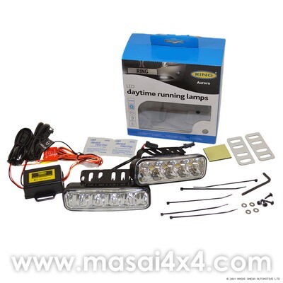 Pair of Rectangular LED Daylight Running Lights Kit to Fit Defender Bumper Pair of Rectangular LED Daylight Running Lights Kit to Fit Defender Bumper