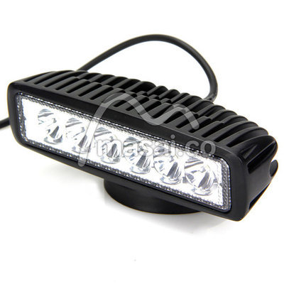 18 Watts 6 18 Watts 6" Light Bar, 6 LEDs