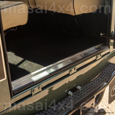 Loadspace Mat Retainer / Rear Door Thresh - Stainless Steel - for Land Rover Defender