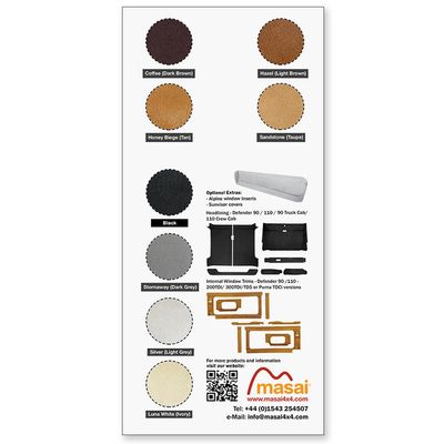 Free Swatches for Masai Headlining, Sun Visor Covers, Alpine Window Inserts and Internal Window Trim Products Free Swatches for Masai Headlining, Sun Visor Covers, Alpine Window Inserts and Internal Window Trim Products