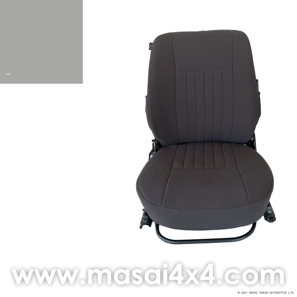 Pair of Pull Over Front Seat Covers For Land Rover Defender, Which vehicle?: TD5/ 200TDI/ 300TDI Version (Pre 2007), Colour Style?: Grey
