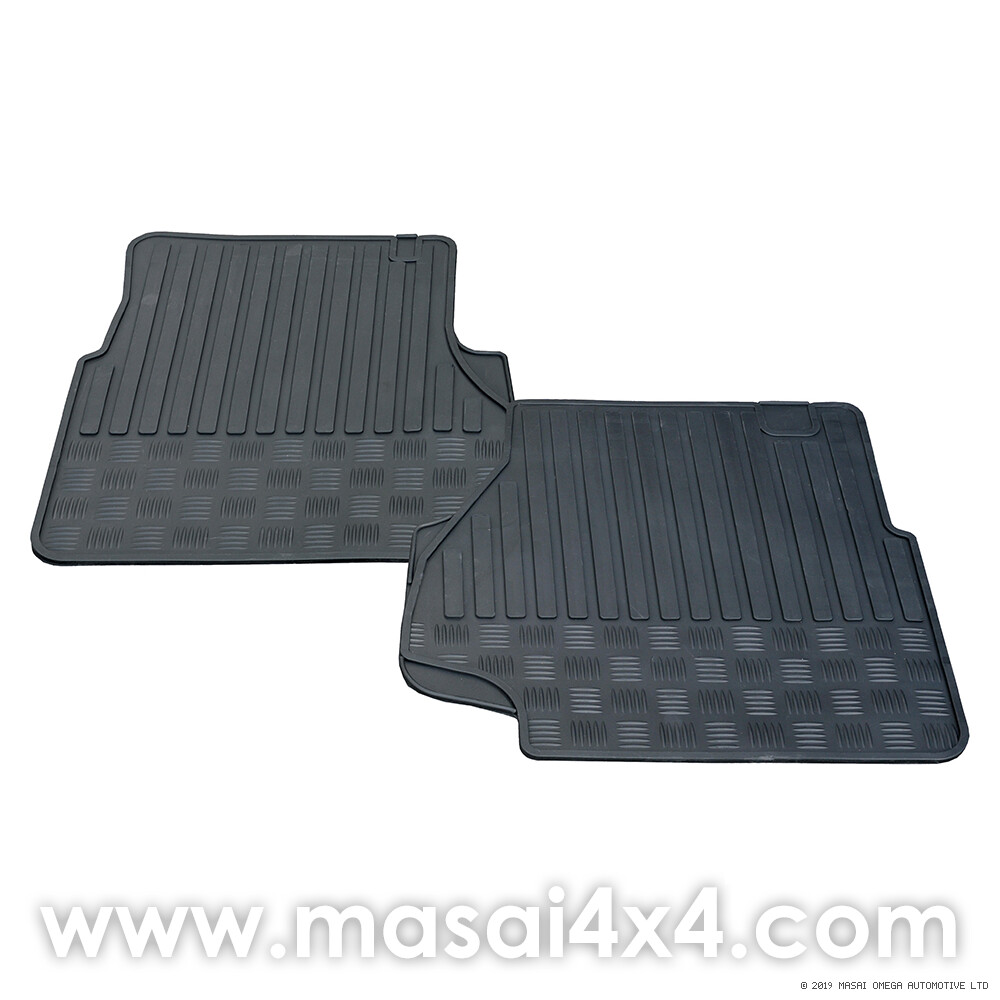 Front Rubber Mat Set - Genuine Land Rover Option Available Front Rubber Mat Set - Genuine Land Rover Option Available, Genuine Land Rover Mats: Aftermarket Version