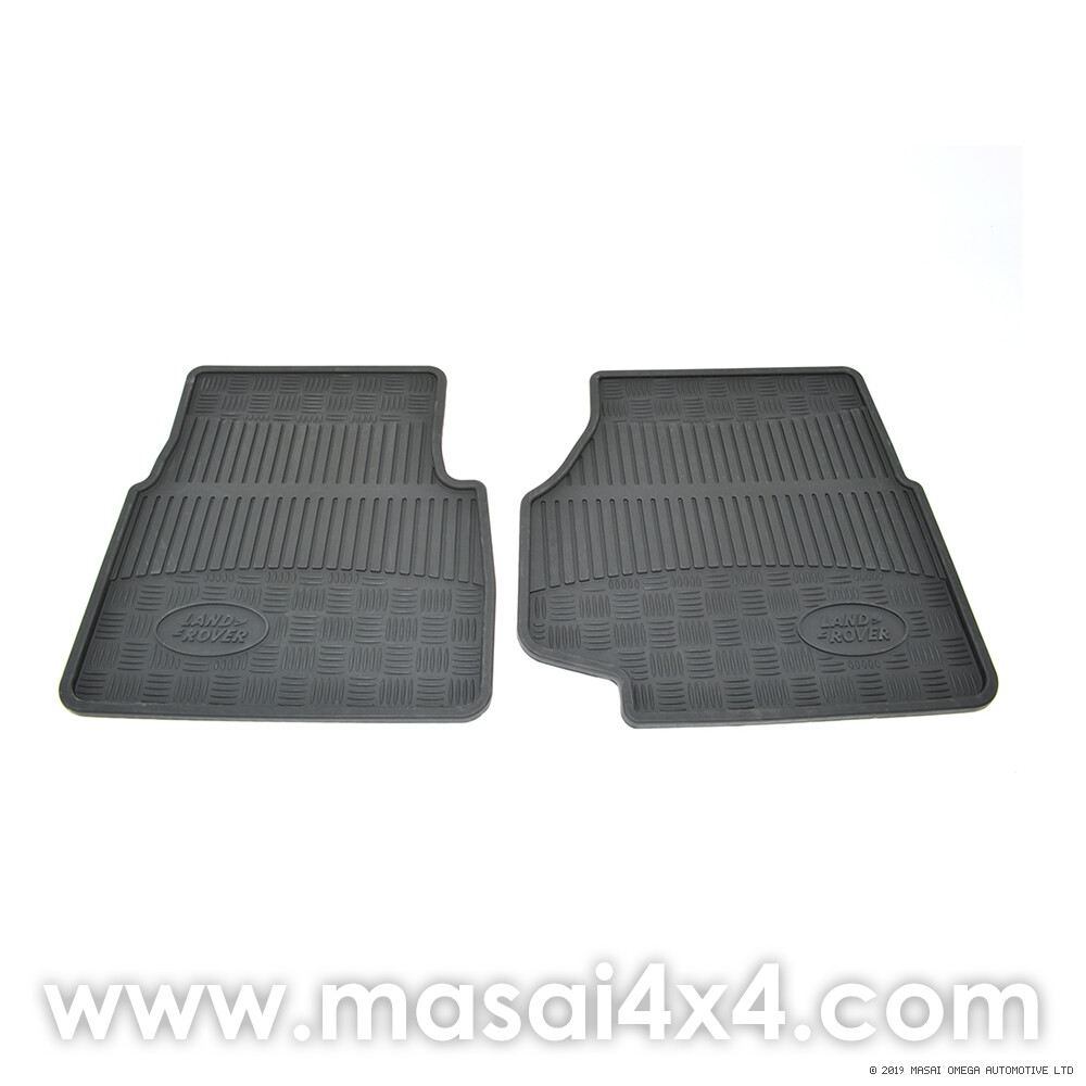 Front Rubber Mat Set for Land Rover Defender 1998-2007 Front Rubber Mat Set for Land Rover Defender 1998-2007