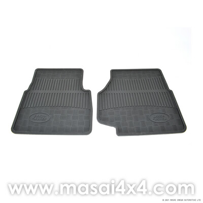 Front Rubber Mat Set for Land Rover Defender 1998-2007 Front Rubber Mat Set for Land Rover Defender 1998-2007