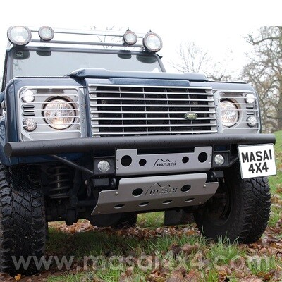 Pair of Daytime Running Lights - Round 4-LED CREE & Bumper Bracket for Masai Tubular Bumper