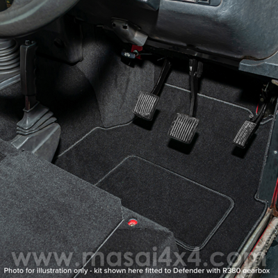 Front Carpet Set for Land Rover Defender TD5, 200Tdi and 300Tdi