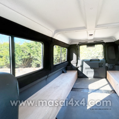 Interior Window Trims for Defender 2 Door Hardtop Conversion to Station Wagon - Masai Covered (Special Order)