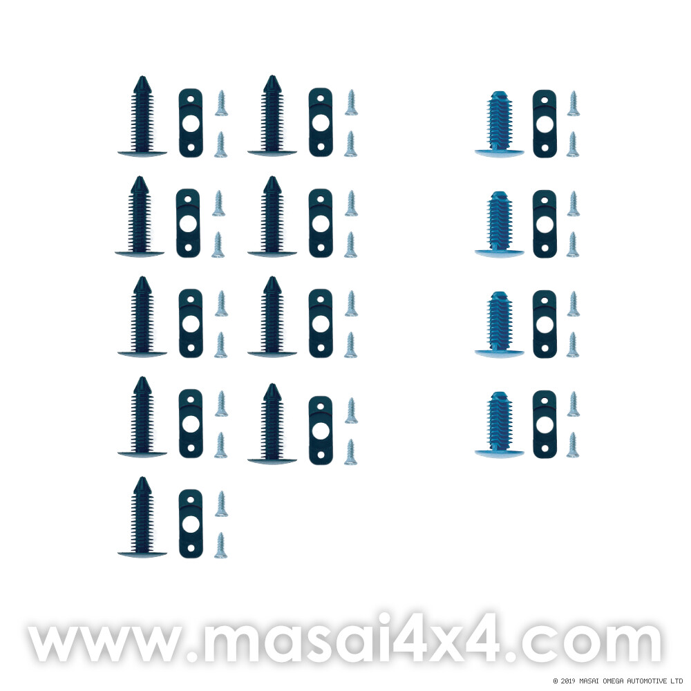 Door Card Fixing Kit for Land Rover Defender Front and Middle Row Doors Door Card Fixing Kit for Land Rover Defender Front and Middle Row Doors