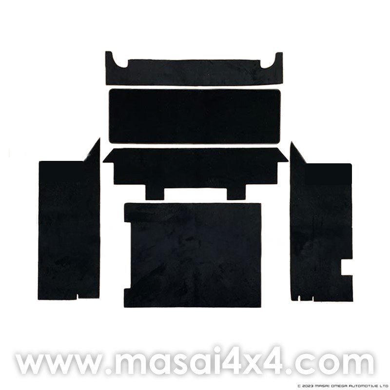 Premium Carpet Rear Sets for Land Rover Defender 110 Premium Carpet Rear Sets for Land Rover Defender 110, Vehicle Model: 2nd Row and Rear Body 110 200TDI/ 300TDI/TD5 (Pre 2007) with square wheel arches