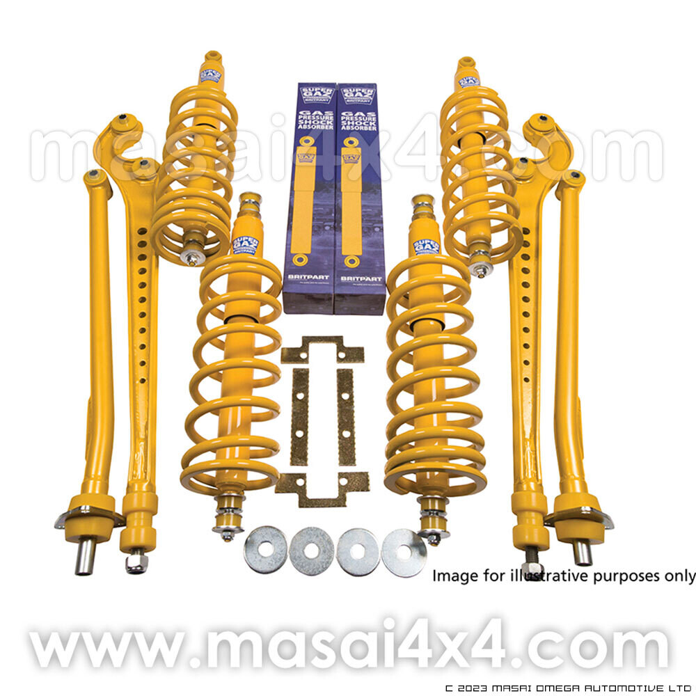 Heavy Duty 40mm Lifted Full Suspension Kits for Defender 90/110, Disco1, Range Rover Classic