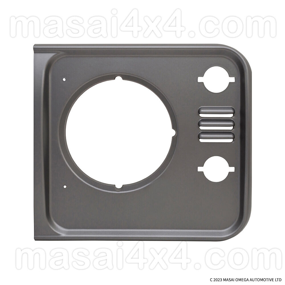 Headlamp Surrounds - Painted Black / Silver / Grey - for Defender - LH or RH singles, Colour: LH Brunel Grey