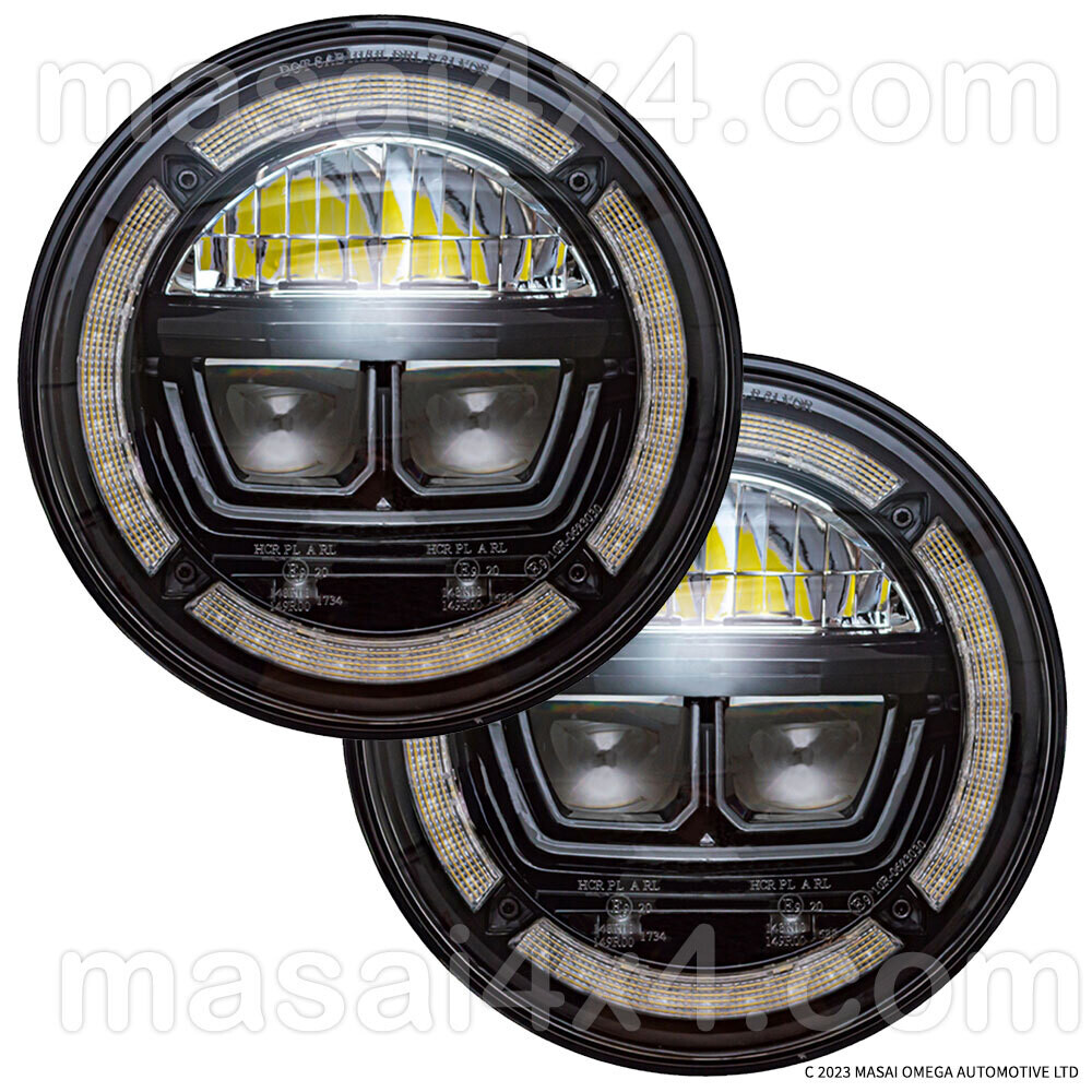 Pair of 7" Lynx Halo - LED Sealed Beam Headlights