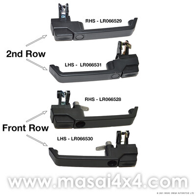 Door Handles for Defender 90 / 110 - Front and 2nd Row (singles)