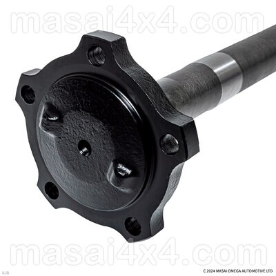 Rear half axle shafts with black painted flange for Defender 2007 - 2016