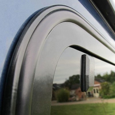 Side Sliding Windows close-up of rubber seal