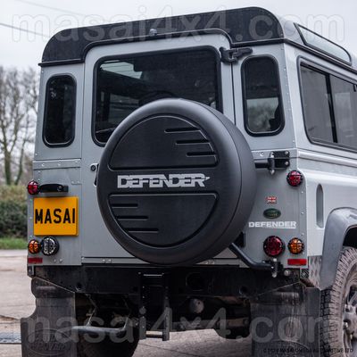 Spare wheel cover with Defender Logo