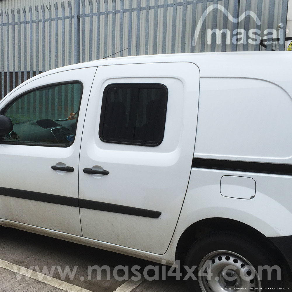 Renault Kangoo Side Windows, Slide Opening, Dark-Tinted (pair) Renault Kangoo Side Windows, Slide Opening, Dark-Tinted (pair)