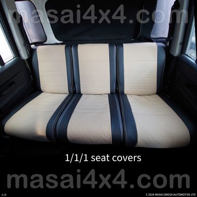 Middle Row Seat Covers for Land Rover Defender 90 & 110 TD5, 200TDI & 300TDI - Masai Deluxe Style