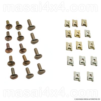 Land Rover Defender Floor Pan Screw & Clip Set Land Rover Defender Floor Pan Screw & Clip Set