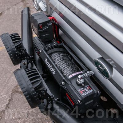 Terrafirma 12,000lb 12v A12000 Winch with 10mm x 27m Synthetic Rope - Wired and Wireless Remote