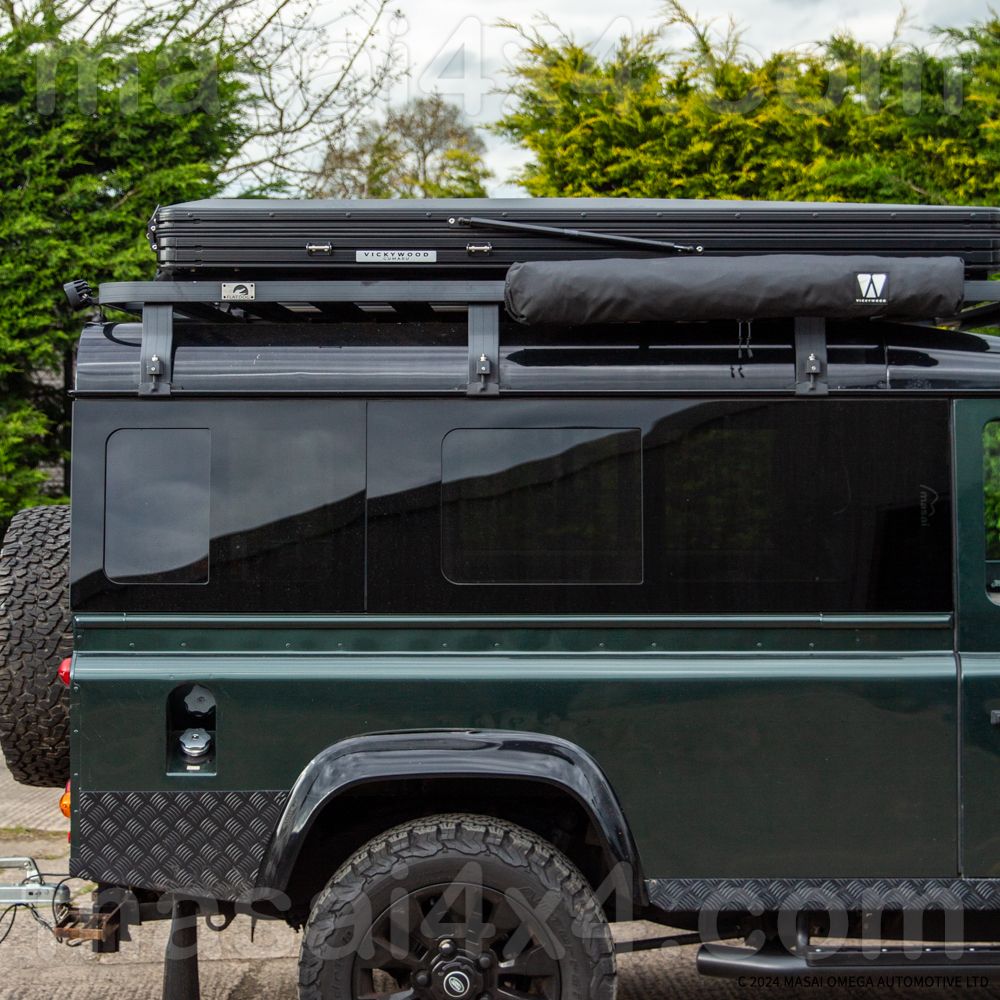 Masai Panoramic Tinted Side Windows for Land Rover Defender 110 2-Door Kit (Fixed or Sliding)
