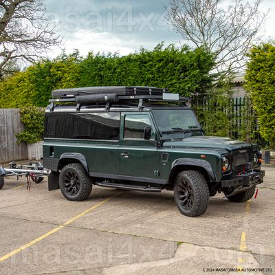 Masai Panoramic Tinted Side Windows for Land Rover Defender 110 2-Door Kit (Fixed or Sliding)