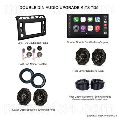 Double Din Audio Upgrade Kits for Land Rover Defender 2002 Onwards Double Din Audio Upgrade Kits for Land Rover Defender 2002 Onwards