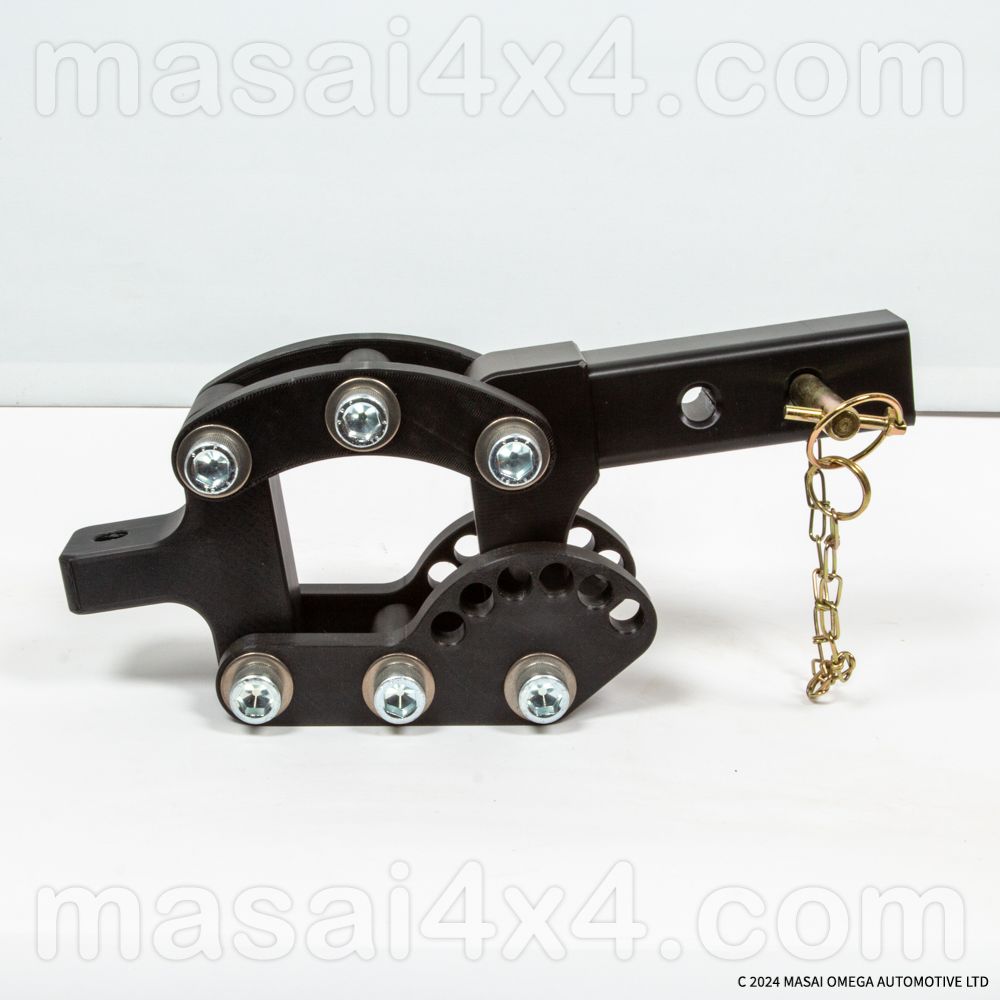 Masai Adjustable Pivot-Hinged Towing Hitch for Land Rover Defenders