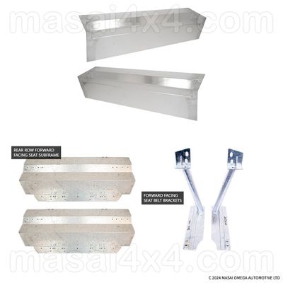 Rear Row Forward Facing Seat Full Conversion Kit - All Parts Included for Land Rover Defender Rear Row Forward Facing Seat Full Conversion Kit - All Parts Included for Land Rover Defender