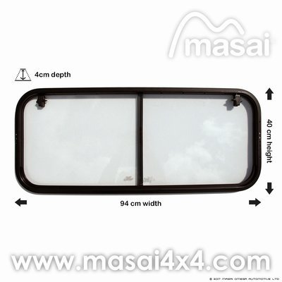 Clear Slide-opening Rear Window for Defender Crew Cab (4mm Glass) LR044315 Clear Slide-opening Rear Window for Defender Crew Cab (4mm Glass) LR044315