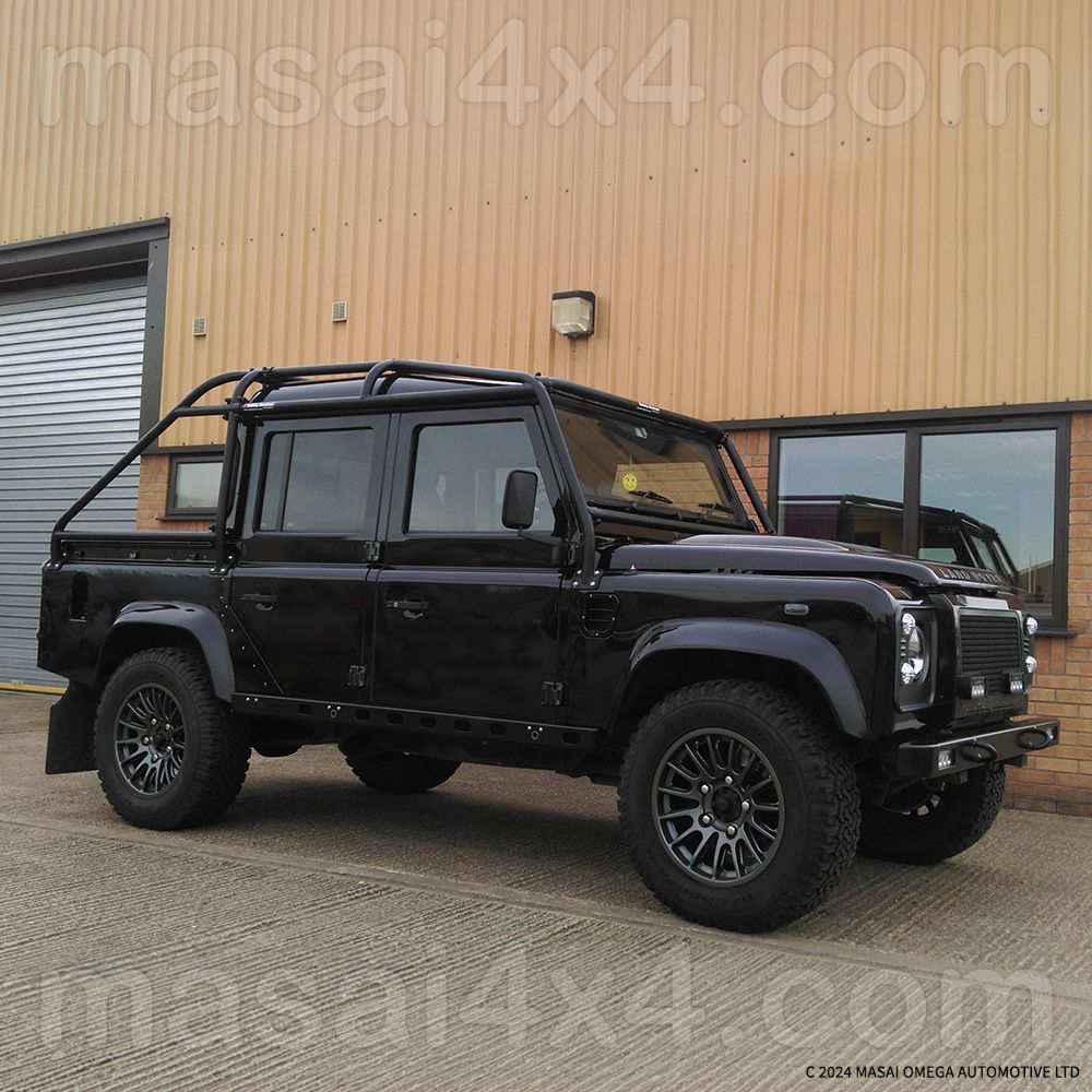 External Roll Cage for Land Rover Defender 110 Crew Cab (Double Cab) - Black