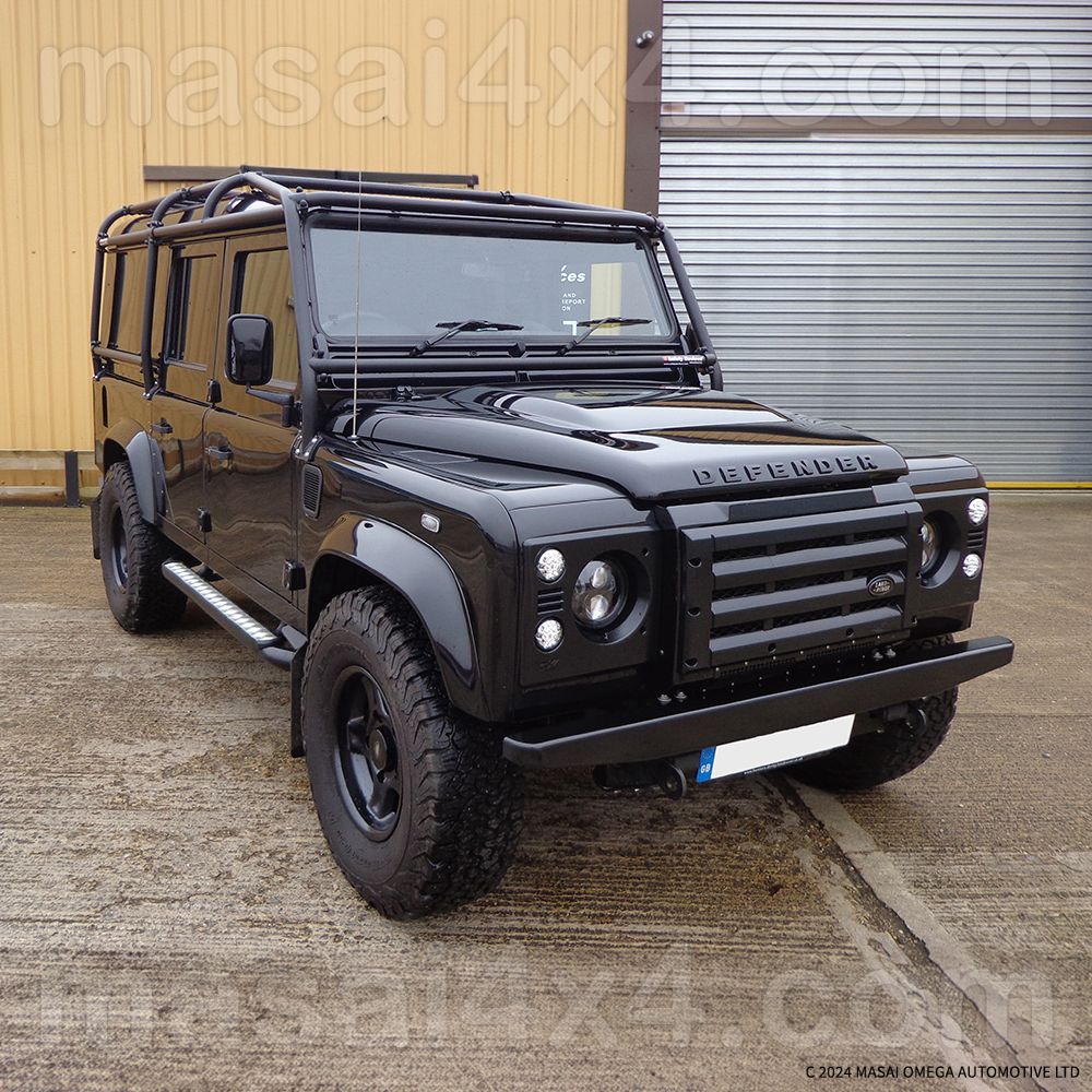 External Roll Cage for Land Rover Defender 110 4 Door - Black