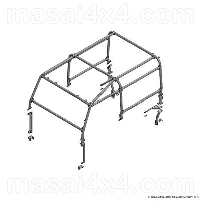 Full External Roll Cage for Land Rover Defender 90 (Up to 2006)