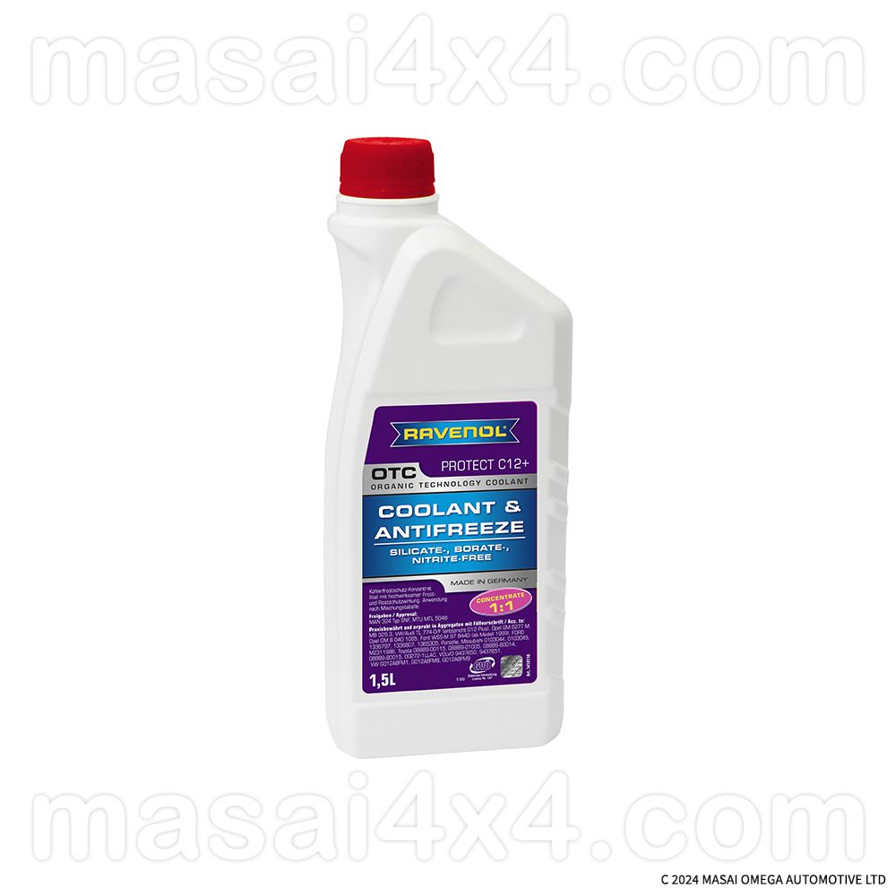Ravenol OTC Organic Technology Coolant & Antifreeze Concentrate C12+ (1.5 Litres) Ravenol OTC Organic Technology Coolant & Antifreeze Concentrate C12+ (1.5 Litres)