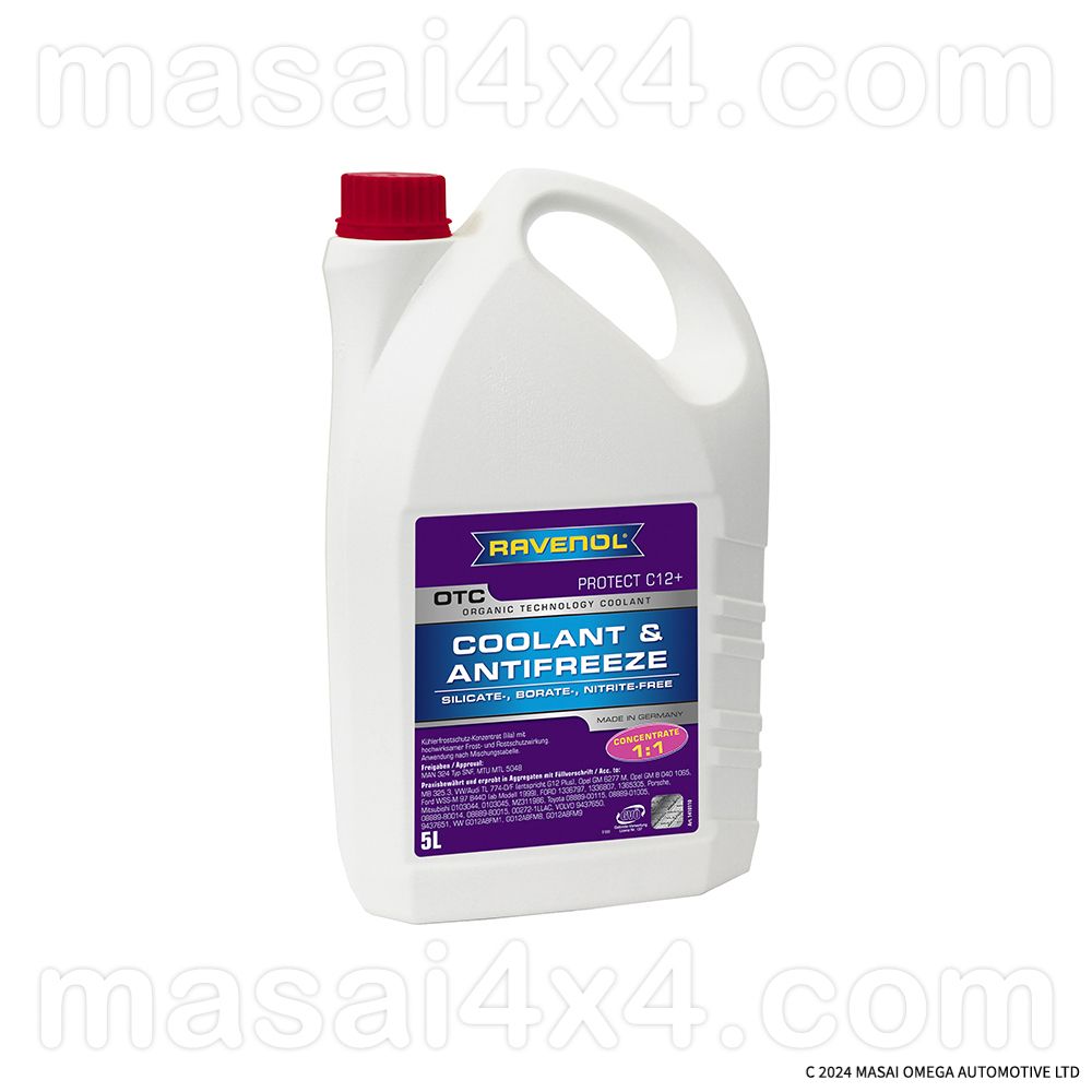Ravenol OTC Organic Technology Coolant & Antifreeze Concentrate C12+ (5 Litres)