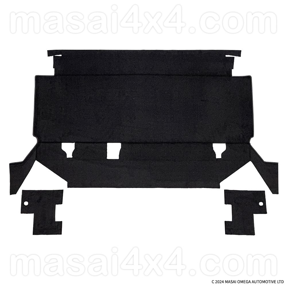 Second Row Carpet Sets for Land Rover Defender 110 Second Row Carpet Sets for Land Rover Defender 110, Select Colour: Black, Vehicle Model: 300Tdi / Td5 with 60/40 seats & without mat retainers