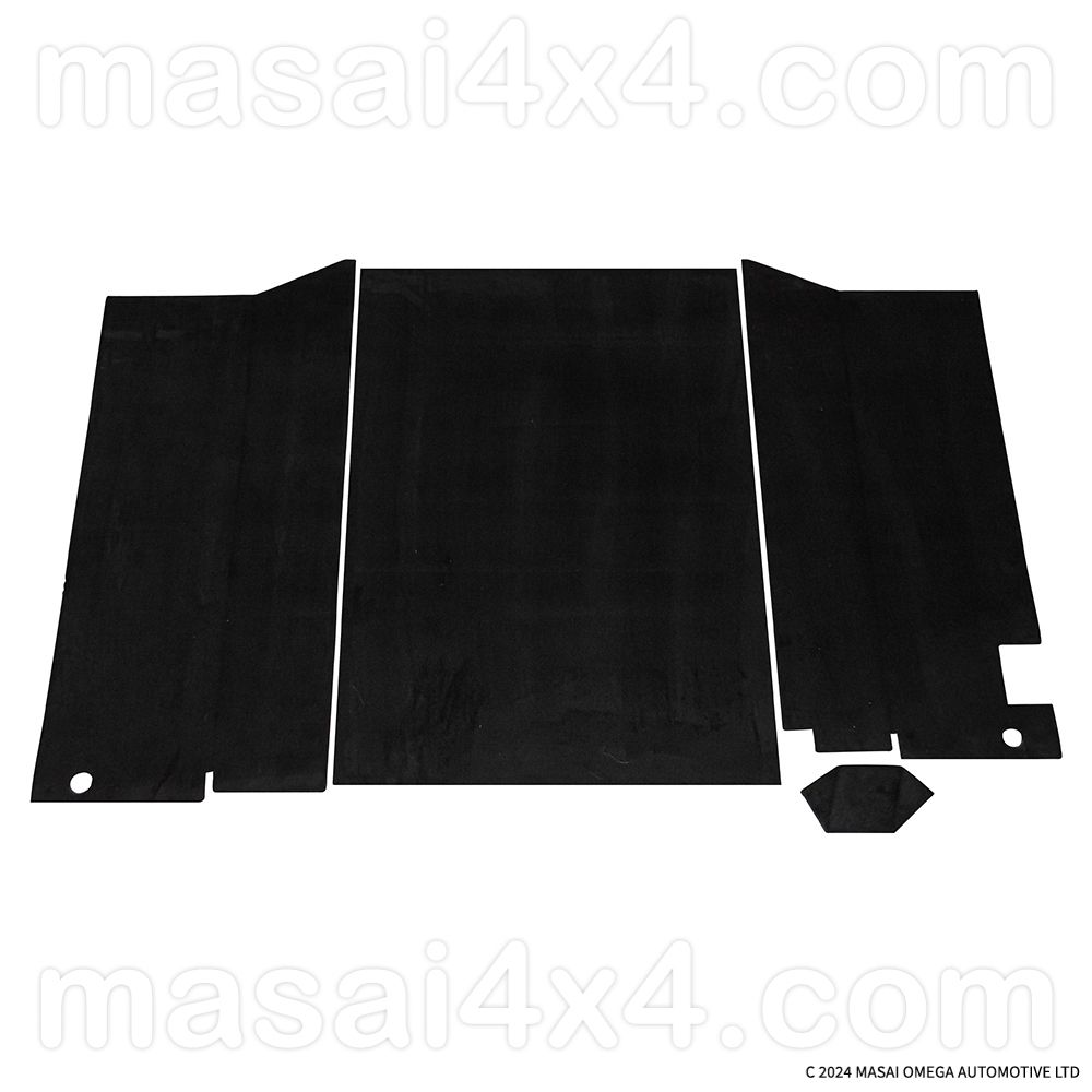 Rear Carpet Sets for Land Rover Defender 90 Rear Carpet Sets for Land Rover Defender 90, Select Colour: Black, Vehicle Model: Square Wheel Arch - No Seats