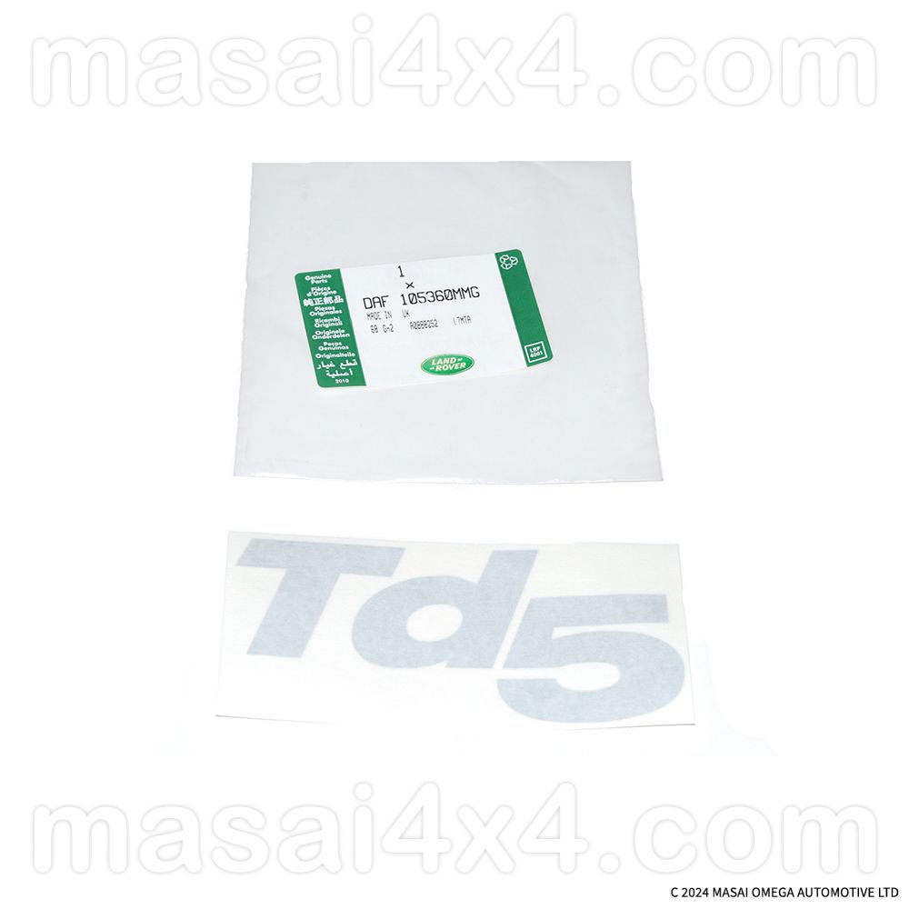Genuine Land Rover Td5 Black Wing Decal Genuine Land Rover Td5 Black Wing Decal