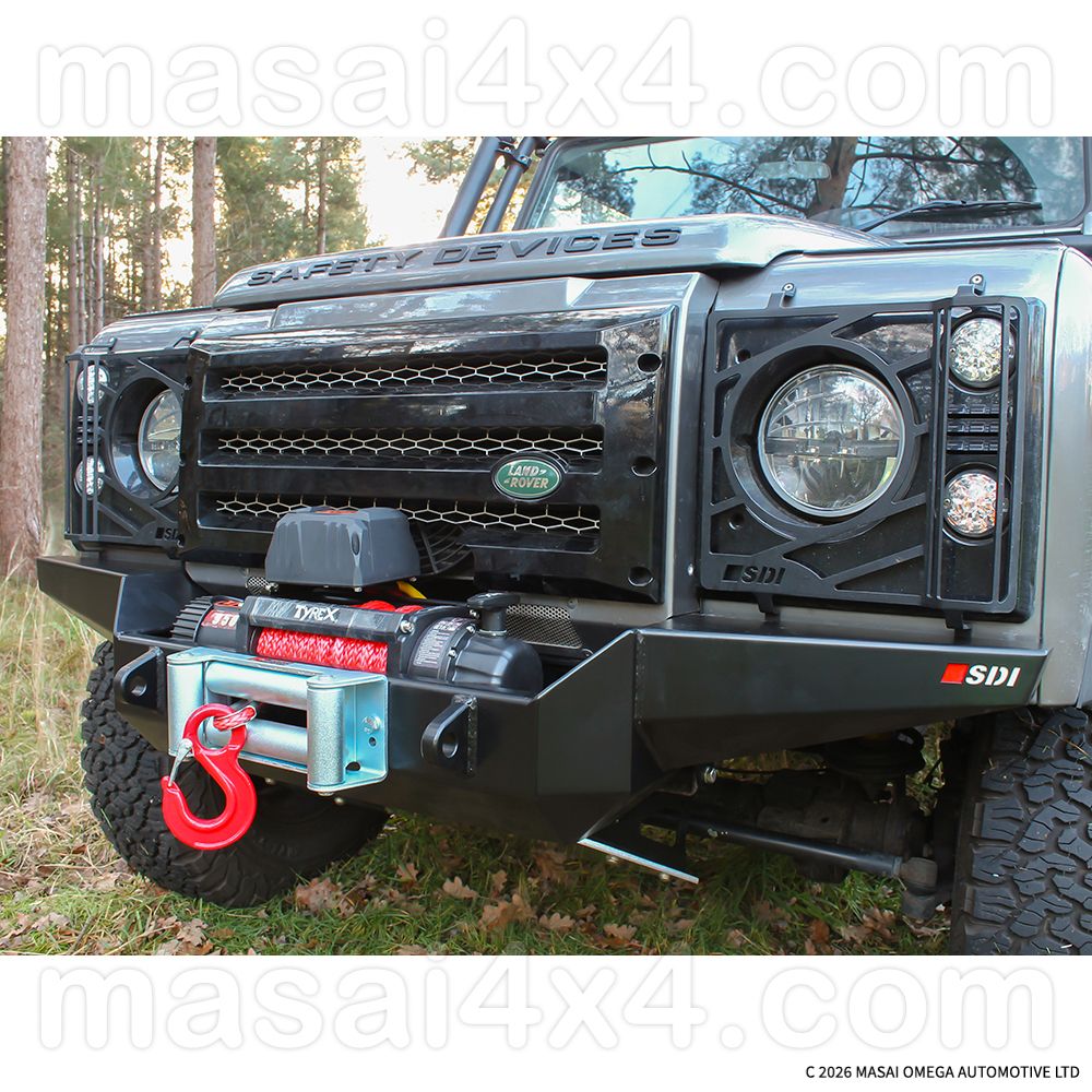 Safety Devices Stepped Winch Front Bumper