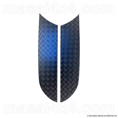 Bonnet Chequer Plate for Land Rover Discovery 3 & 4 - Black