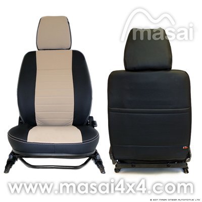 Front Seat Covers for Land Rover Defender 90 & 110 TD5, 200TDI & 300TDI - Masai Deluxe Style