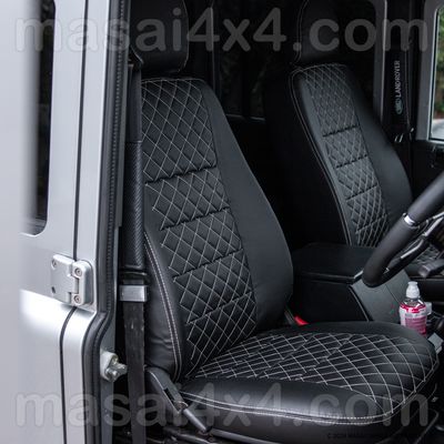 Seat Covers for Land Rover Defender PUMA/TDCi (07-16) - Diamond style Seat Covers for Land Rover Defender PUMA/TDCi (07-16) - Diamond style