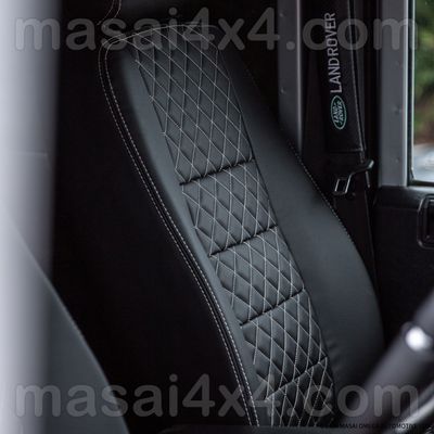 Seat Covers for Land Rover Defender PUMA/TDCi (07-16) - Diamond style