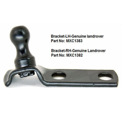 Strut Bracket (pair) for Range Rover Classic Upper Tailgate, 1970-1995 Strut Bracket (pair) for Range Rover Classic Upper Tailgate, 1970-1995